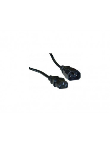 Удължителен захранващ кабел Estillo, 3 pin, Черен