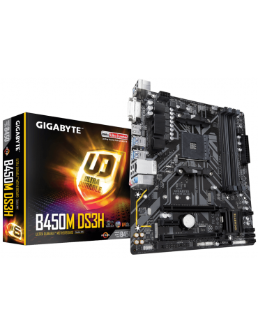 Дънна платка Gigabyte B450M DS3H