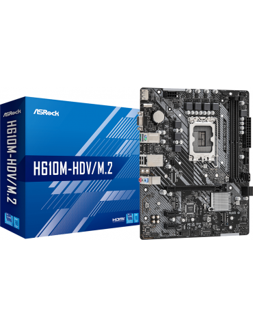 Дънна платка ASRock H610M-HDV/M.2, LGA1700