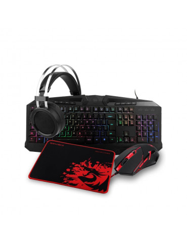 Геймърски комплект Redragon S112 Gaming Essentials 4в1  с RGB подсветка