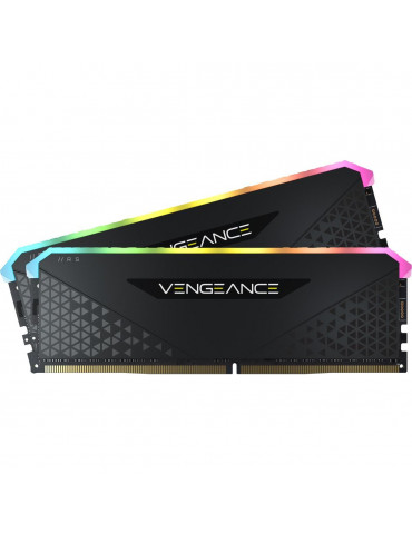 RAM памет Corsair 32GB(2x16GB) DDR4 3200MHz Vengeance RS RGB Black CL16 - CMG32GX4M2E3200C16