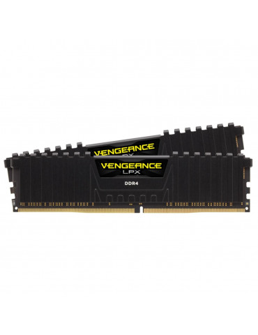 RAM памет Corsair 32GB(2x16GB) DDR4 3200MHz Vengeance LPX Black CL16 - CMK32GX4M2E3200C16