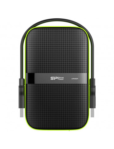 Външен твърд диск Silicon Power 2TB, PHD, Armor A60 Black - SP020TBPHDA60S3K