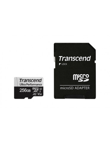 SD карта Transcend 256GB microSD с адаптер UHS-I U3 A2 Ultra Performance - TS256GUSD340S