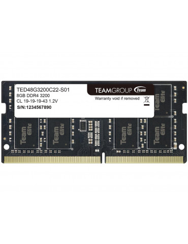 RAM памет Team Group 8GB DDR4 3200MHz SODIM - TED48G3200C22-S01