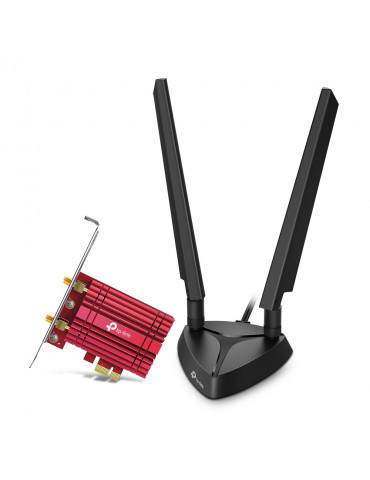 Безжичен PCIe адаптер TP-Link Archer TXE75E AXE5400 Wi-Fi 6E