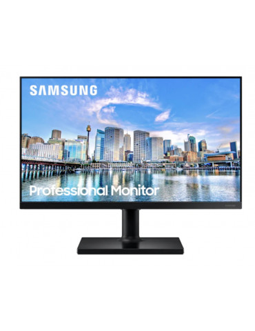 Монитор Samsung 23.8" 24T450, черен - LF24T450FQRXEN