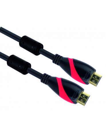 Кабел Vcom HDMI M / M Ultra HD 4k2k Gold  2 Ferrite v1.4 ethernet 3D - CG525D-10m