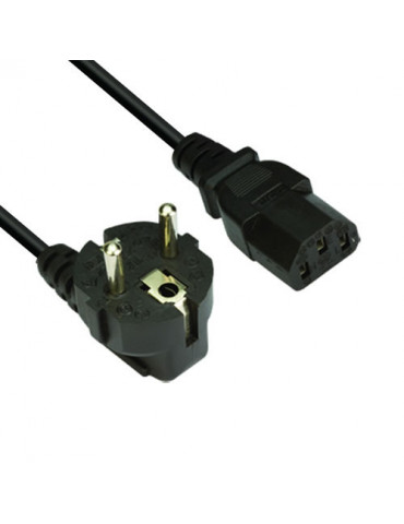 Кабел Vcom Power Cord Computer schuko 220V - CE021-1.8m
