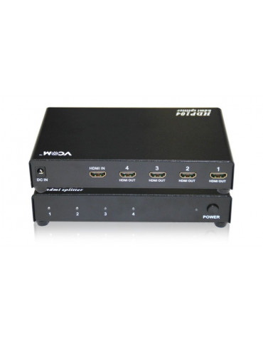 Сплитер VCom HDMI SPLITTER Multiplier 1x4 - DD414A