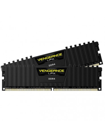 RAM памет Corsair 16GB(2x8GB) 3200MHz DDR4 Vengeance LPX black Heatspreader, Black - CMK16GX4M2E3200C16