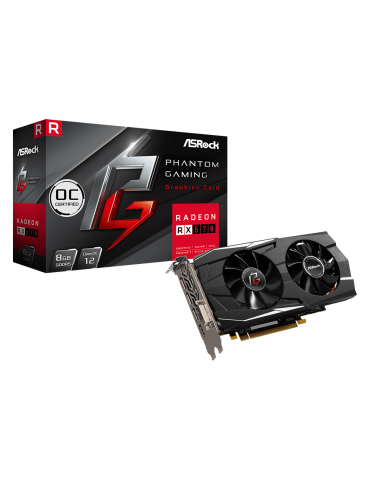 Видео карта ASROCK Phantom Gaming D Radeon RX 570 OC 8GB