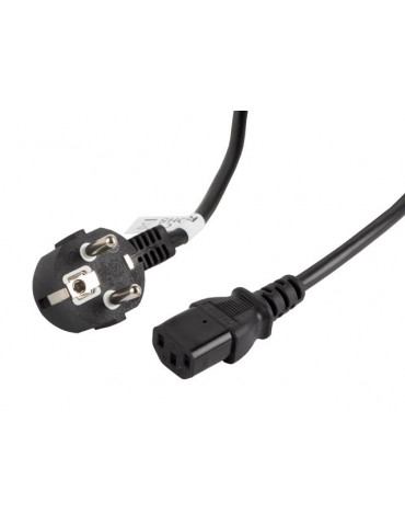 Кабел Lanberg CEE 7/7  към  IEC 320 C13 power cord 3m VDE, black