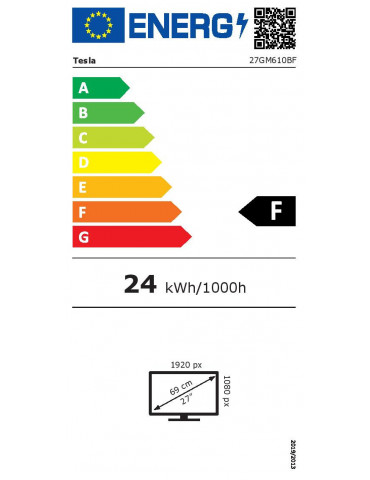 Монитор Tesla 27" Vision Gaming - 27GM610BF