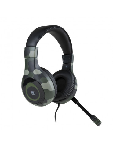 Геймърски слушалки Nacon Bigben Stereo Gaming Headset V1, Микрофон, Камуфлажно зелено - MULTIHEADSETV1CAMO