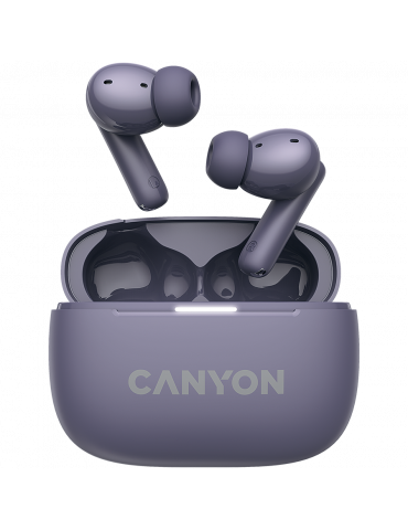 Bluetooth слушалки Canyon OnGo TWS-10 ANC ENC, Purple - CNS-TWS10PL