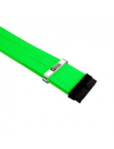 Комплект удължителни кабели  1stPlayer Custom Modding Cable Kit Neon Green - ATX24P, EPS, PCI-e - NGE-001