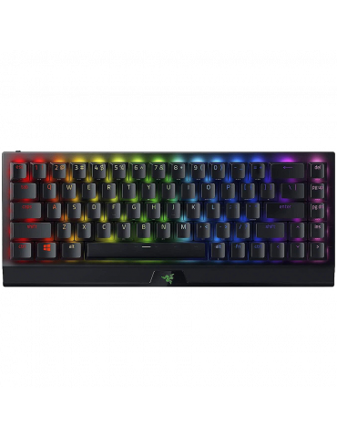 Безжична геймърска механична клавиатура Razer BlackWidow V3 Mini HyperSpeed, Green Switch - RZ03-03891400-R3M1