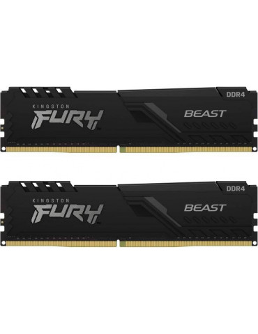 RAM памет Kingston 32GB(2X16GB) DDR4 2666MHz Fury Beast - KF426C16BB1K2/32