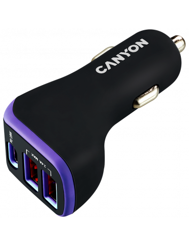 Зарядно за кола Canyon 3xUSB - CNE-CCA08PU