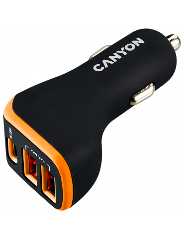 Зарядно за кола Canyon 3xUSB - CNE-CCA08BO