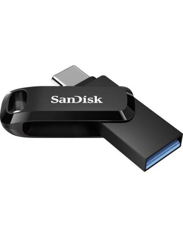 Флаш памет SanDisk 256GB Ultra Dual Drive Go, USB 3.2 Gen 1, черен - SDDDC3-256G-G46