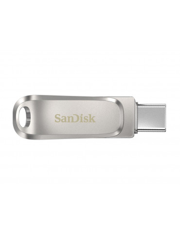 Флаш памет SanDisk 128GB Ultra Dual Drive Luxe, USB 3.1 Gen 1, USB-C, сребрист - SDDDC4-128G-G46