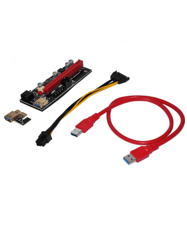 Екстендер Makki Mining Riser PCI Express 1x to 16x - 270uf - MAKKI-SR139-270