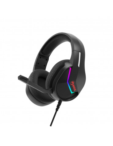 Геймърски слушалки Marvo H8618 Black, 50mm, USB, RGB - MARVO-H8618-BK