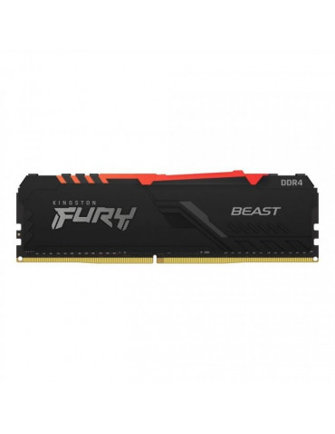 RAM памет Kingston 16GB(2x8GB) 3200MHz FURY Beast Black RGB - KF432C16BBAK2/16