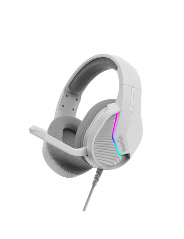 Геймърски слушалки Marvo H8618 White, 50mm, USB, RGB - MARVO-H8618-WH