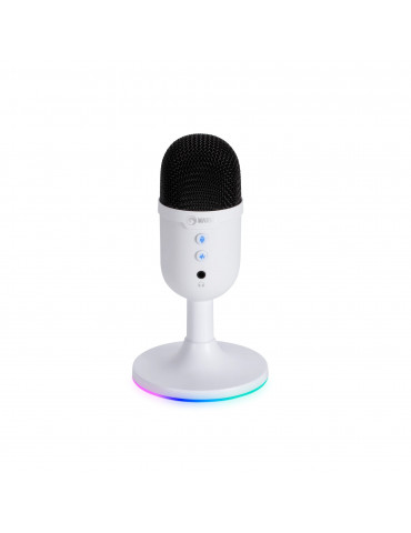 Геймърски микрофон Marvo MIC-06 White, USB, RGB - MARVO-MIC-06-WH