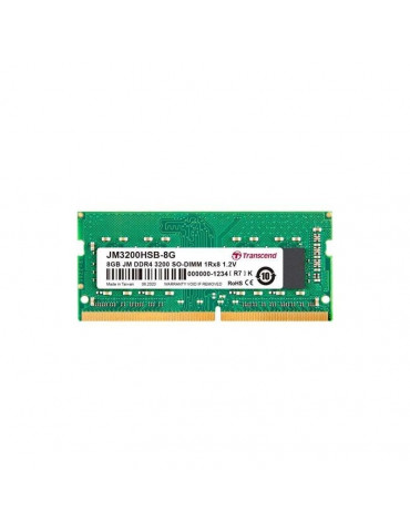 RAM памет Transcend 8GB JM DDR4 3200Mhz SODIMM CL22 - JM3200HSB-8G