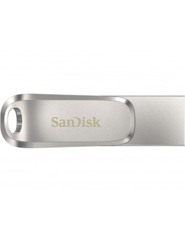 Флаш памет SanDisk 32GB Ultra Dual Drive Luxe, USB 3.1 Gen 1, USB-C, сребрист - SDDDC4-032G-G46