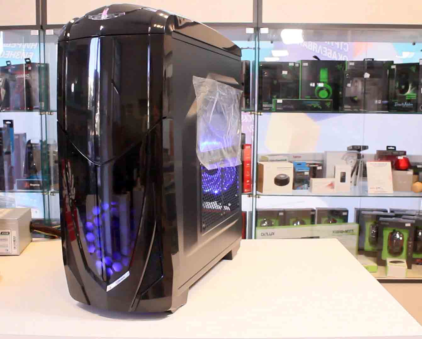 Кутия за компютър Spire Samurai X2 с 2 сини вентилатора