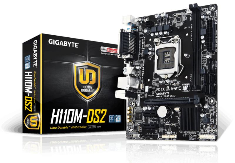 Дънна платка Gigabyte H110M-DS2 LGA1151