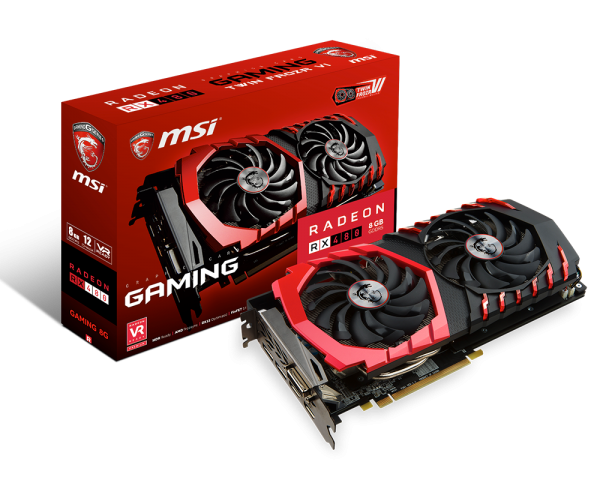 Видео карта MSI AMD Radeon RX480 GAMING 8GB GDDR5