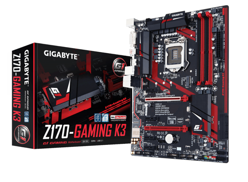 Дънна платка Gigabyte Z170 GAMING K3 LGA1151