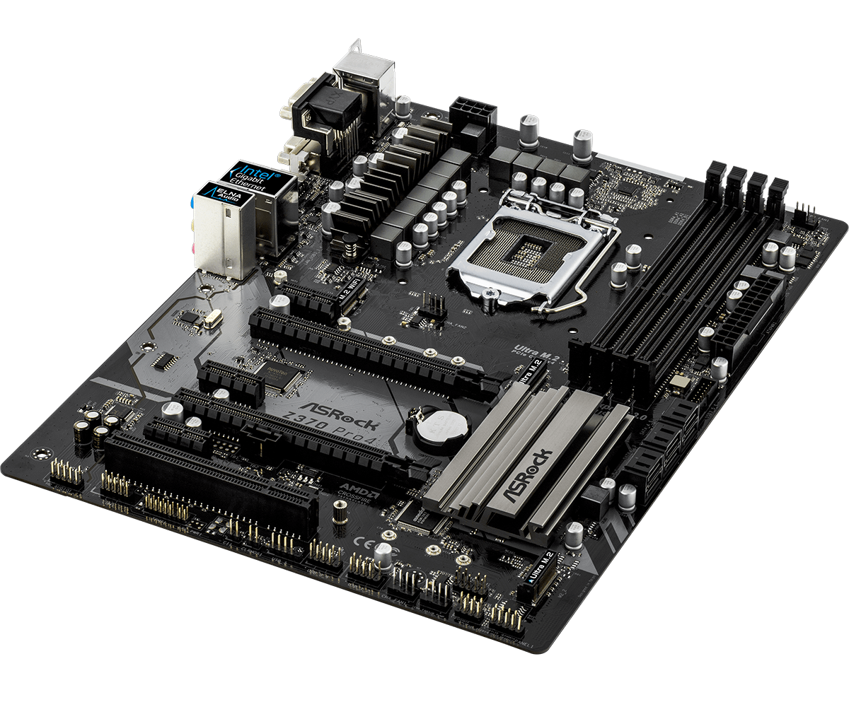 Дънна платка Asrock Z370 PRO4, сокет LGA1151 Coffee Lake