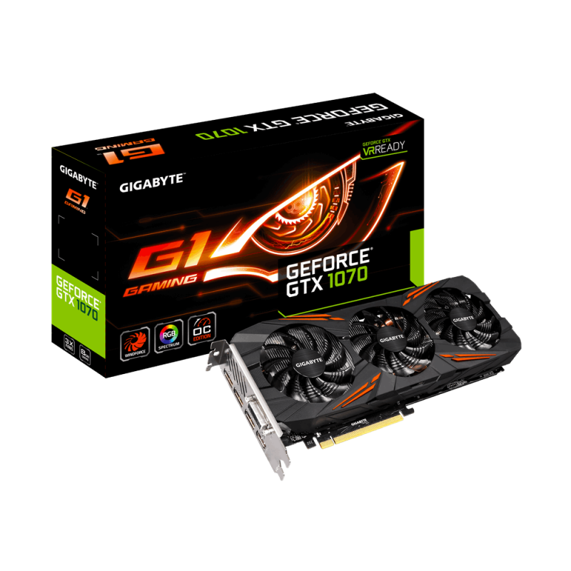 Видео карта Gigabyte Nvidia GeForce GTX 1070 G1 Gaming 8GB GDDR5